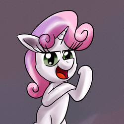 Size: 800x800 | Tagged: safe, artist:senx, sweetie belle, g4, female, solo