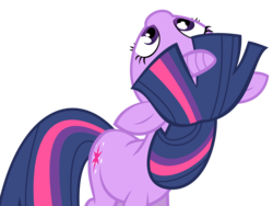 Size: 6500x4875 | Tagged: safe, artist:theshadowstone, twilight sparkle, pony, unicorn, g4, absurd resolution, female, looking up, mare, simple background, solo, transparent background, unicorn twilight, vector