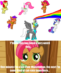Size: 1345x1626 | Tagged: safe, apple bloom, babs seed, princess celestia, scootaloo, silver spoon, sweetie belle, alicorn, pony, g4, alicornified, captain planet and the planeteers, elements of harmony, race swap, silvercorn, spoonicus maximus