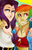 Size: 792x1224 | Tagged: safe, artist:rhaignjay, rainbow dash, rarity, human, g4, humanized