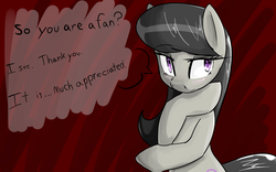 Size: 1920x1200 | Tagged: safe, artist:acharmingpony, octavia melody, g4, dialogue, female, solo