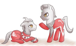 Size: 1000x609 | Tagged: safe, artist:hopemaydie, ponified, ultraman, ultraman leo, ultraseven