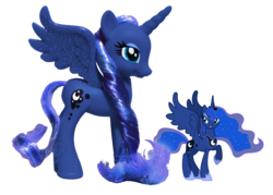 Size: 1500x1076 | Tagged: safe, artist:tenaflyviper, princess luna, daring don't, g4, it ain't easy being breezies, somepony to watch over me, brushable, female, irl, photo, recolor, toy