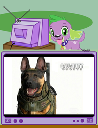 Size: 564x740 | Tagged: safe, spike, dog, equestria girls, g4, call of duty, call of duty: ghosts, exploitable meme, spike the dog, tv meme, xbox one