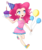 Size: 1000x1200 | Tagged: safe, artist:sakurayagami, pinkie pie, human, g4, balloon, cake, female, hat, humanized, solo