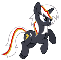 Size: 5000x4877 | Tagged: dead source, safe, artist:overmare, oc, oc only, oc:velvet remedy, pony, unicorn, fallout equestria, absurd resolution, fanfic, fanfic art, female, hooves, horn, mare, simple background, smiling, smirk, solo, transparent background, vector