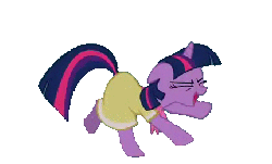 Size: 291x183 | Tagged: safe, edit, edited screencap, screencap, twilight sparkle, pony, unicorn, g4, sweet and elite, adorkable, animated, background removed, bipedal, birthday dress, clothes, cute, dancing, do the sparkle, dork, dress, female, simple background, solo, transparent background