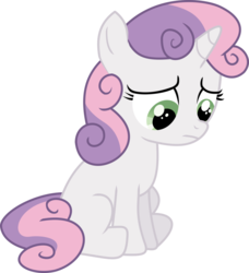 Size: 900x987 | Tagged: safe, artist:whiteshad0w, sweetie belle, g4, female, sad, simple background, solo, transparent background, vector