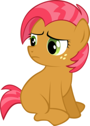 Size: 1075x1513 | Tagged: safe, artist:iamadinosaurrarrr, babs seed, earth pony, pony, g4, female, filly, foal, simple background, solo, transparent background, vector