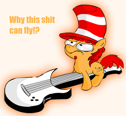 Size: 1280x1182 | Tagged: safe, artist:benja, oc, oc only, ask ask-the-ponies, guitar, hat