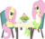 Size: 6000x5215 | Tagged: safe, artist:masem, fluttershy, human, equestria girls, g4, absurd resolution, awkward, duo, female, herbivore, human ponidox, salad, shy, simple background, square crossover, table, transparent background, vector