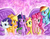 Size: 800x618 | Tagged: safe, artist:icypanther1, applejack, fluttershy, pinkie pie, rainbow dash, rarity, spike, twilight sparkle, alicorn, pony, g4, female, mane seven, mane six, mare, twilight sparkle (alicorn), winghug