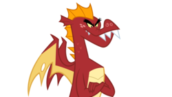 Size: 5760x3240 | Tagged: safe, artist:oneill3007, garble, dragon, g4, simple background, solo, teenaged dragon, transparent background, vector