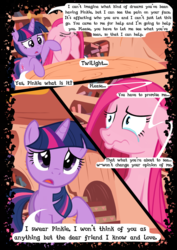 Size: 744x1052 | Tagged: safe, artist:mashuga31, pinkie pie, twilight sparkle, fanfic:silent ponyville, g4, comic, crying, pinkamena diane pie