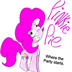 Size: 500x500 | Tagged: safe, artist:eleanorlover101, pinkie pie, g4, female, solo