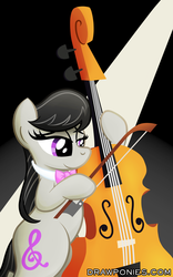 Size: 4065x6505 | Tagged: safe, artist:drawponies, octavia melody, g4, absurd resolution, cello, female, musical instrument, solo