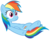 Size: 3829x3000 | Tagged: safe, artist:j-brony, rainbow dash, g4, female, simple background, solo, transparent background, vector