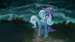 Size: 1920x1080 | Tagged: safe, artist:minimoose772, trixie, pony, unicorn, g4, female, mare, solo