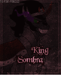 Size: 245x300 | Tagged: safe, artist:the-pony-princess, king sombra, g4, animated, antagonist, crystal empire, curved horn, dark magic, horn, lightning, smiling, sombra eyes