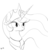 Size: 768x796 | Tagged: safe, artist:saran rape, princess celestia, g4, female, lineart, monochrome, solo