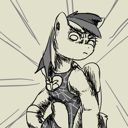 Size: 1000x1000 | Tagged: safe, artist:plankboy, rainbow dash, g4, jojo pose, jojo's bizarre adventure, jolyne cujoh