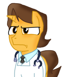 Size: 2284x2626 | Tagged: safe, artist:ajmstudios, doctor horse, doctor stable, pony, unicorn, g4, doctor, male, scootaloo's scootaquest, solo, stallion, wrong eye color