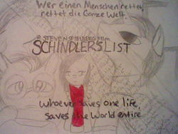 Size: 640x480 | Tagged: safe, artist:phoenixskywriter, ponified, schindler's list, traditional art