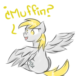 Size: 750x750 | Tagged: safe, artist:anothermare, derpy hooves, pegasus, pony, g4, female, mare, solo