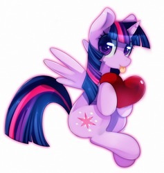 Size: 918x968 | Tagged: safe, artist:si1vr, twilight sparkle, alicorn, pony, g4, :p, cute, female, heart, heart eyes, mare, simple background, solo, tongue out, twiabetes, twilight sparkle (alicorn), white background, wingding eyes