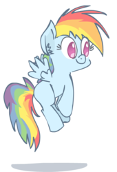 Size: 514x755 | Tagged: safe, artist:scrimpeh, rainbow dash, g4, female, filly, filly rainbow dash, solo
