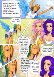Size: 2059x2912 | Tagged: safe, artist:11thinv, artist:grayscaled, fluttershy, rainbow dash, rarity, human, g4, comic, humanized