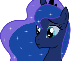 Size: 3500x3000 | Tagged: dead source, safe, artist:gizemyorganci, princess luna, pony, g4, bust, female, simple background, solo, vector