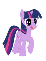 Size: 1836x2448 | Tagged: safe, artist:doctorraz, artist:stardogchampion94, twilight sparkle, pony, unicorn, g4, cute, female, mare, silly, silly pony, simple background, solo, tongue out, transparent background, twiabetes, unicorn twilight