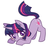 Size: 971x919 | Tagged: safe, artist:rileyav, twilight sparkle, pony, unicorn, g4, cute, female, solo, tail whip, tail wiggle, twiabetes, unicorn twilight