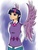 Size: 500x666 | Tagged: safe, artist:smehoon, twilight sparkle, alicorn, angel, human, g4, humanized, twilight sparkle (alicorn), winged humanization