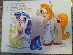 Size: 599x448 | Tagged: safe, artist:andy price, rarity, oc, oc:timmo pony, g4, john lennon, traditional art