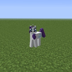 Size: 737x736 | Tagged: safe, rarity, g4, minecraft, solo
