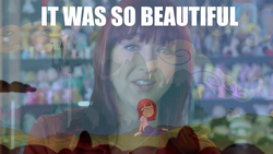 Size: 1280x720 | Tagged: safe, human, 4chan, doom faust, doom paul, image macro, irl, irl human, lauren faust, meme, photo