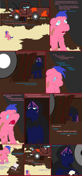 Size: 1628x3482 | Tagged: safe, artist:mrpaint, fluffy pony, crying, feral fluffy pony, lonely, smarty friend