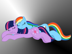 Size: 1600x1200 | Tagged: safe, artist:intet22, rainbow dash, twilight sparkle, g4, female, lesbian, ship:twidash, shipping