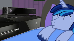 Size: 717x398 | Tagged: safe, shining armor, friendship is witchcraft, g4, francis sparkle, kinect, not creepy, xbox one