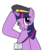 Size: 364x392 | Tagged: safe, artist:tetsutowa, twilight sparkle, g4, female, hat, railfan twilight, salute, simple background, solo, white background