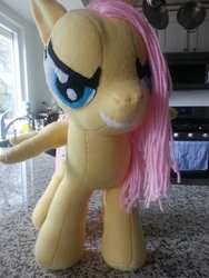 Size: 1024x1365 | Tagged: safe, artist:charletothemagne, fluttershy, g4, flutterbitch, irl, photo, plushie