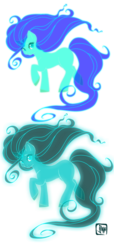 Size: 600x1315 | Tagged: safe, artist:impia-dea, oc, oc only, glowing, looking at you, raised hoof, raised leg, simple background, smiling, transparent background, transparent mane, will o' the wisp