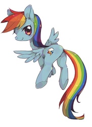 Size: 400x550 | Tagged: safe, artist:imperialtopaz, rainbow dash, g4, female, pixiv, solo