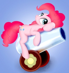 Size: 1325x1417 | Tagged: safe, artist:kas92, pinkie pie, earth pony, pony, g4, party cannon, solo