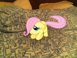 Size: 2048x1536 | Tagged: safe, artist:tokkazutara1164, fluttershy, g4, bed, female, filly, ponies in real life, solo, vector