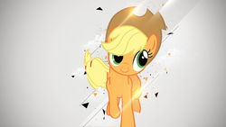 Size: 1920x1080 | Tagged: safe, artist:jave-the-13, applejack, g4, female, running, solo, vector, wallpaper