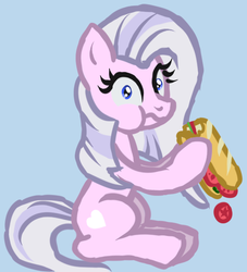 Size: 535x588 | Tagged: safe, artist:arrkhal, oc, oc only, oc:heartcall, earth pony, pony, krystal can't enjoy her sandwich, meme, solo