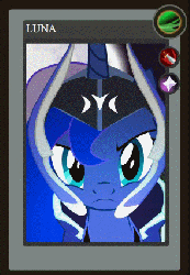 Size: 295x426 | Tagged: safe, artist:yudhaikeledai, part of a set, princess luna, g4, animated, crossover, dota 2, female, luna the moon rider, ponified dota 2 cards, solo